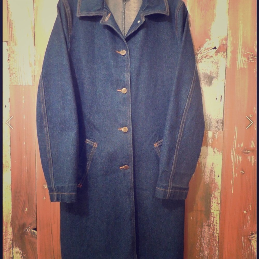 BCBG Paris Denim Trench Coat